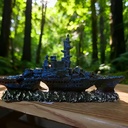 Aquarium Decoration Shipwreck Landscape with Textured Rock D 6
