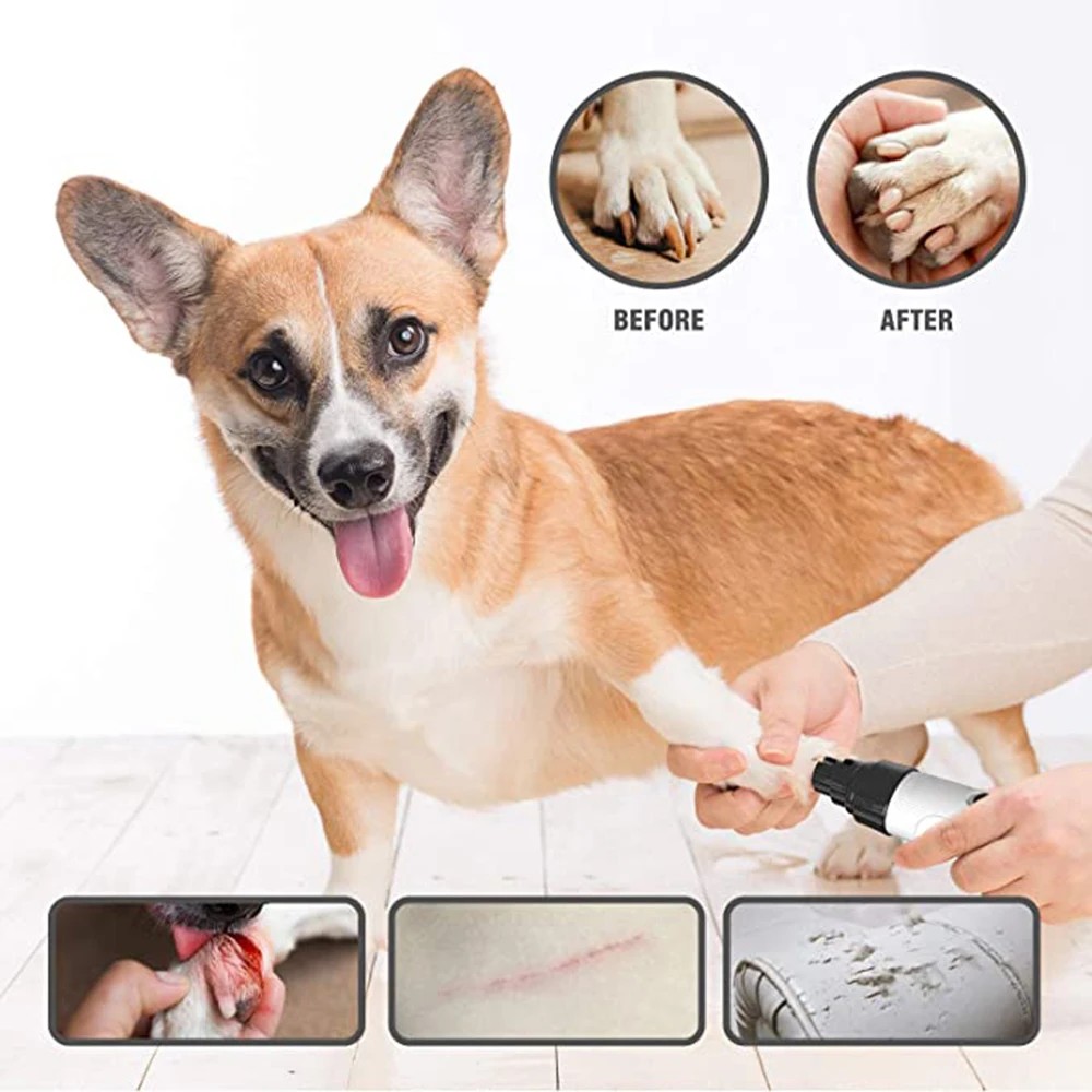 Electric Dog Nail Grinder Puppy Cat Nail Clippers Profession 2