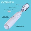 Dog Nail Grinder USB Rechargeable Electric Pet Claw Grinder  5