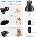 Dog Nail Grinders Painless USB Charging Rechargeable Pet Nai 4