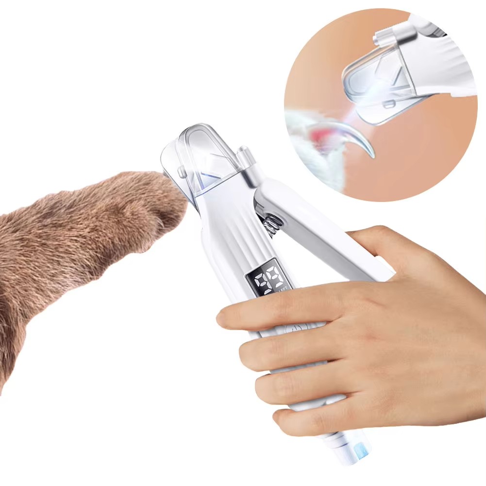 2 in 1 Electric Pet Nail Trimmer with LED Lights Pet Nail Gr 4