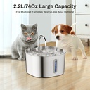 Stainless Steel Cat Water Fountain 2