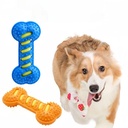 Pet Dog Chew Toys Rubber Bone Toy Bite Resistant Puppy Inter 3