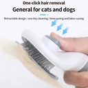 Pet Dog Brush Cat Comb Self Cleaning Pet Hair Remover Brush 2