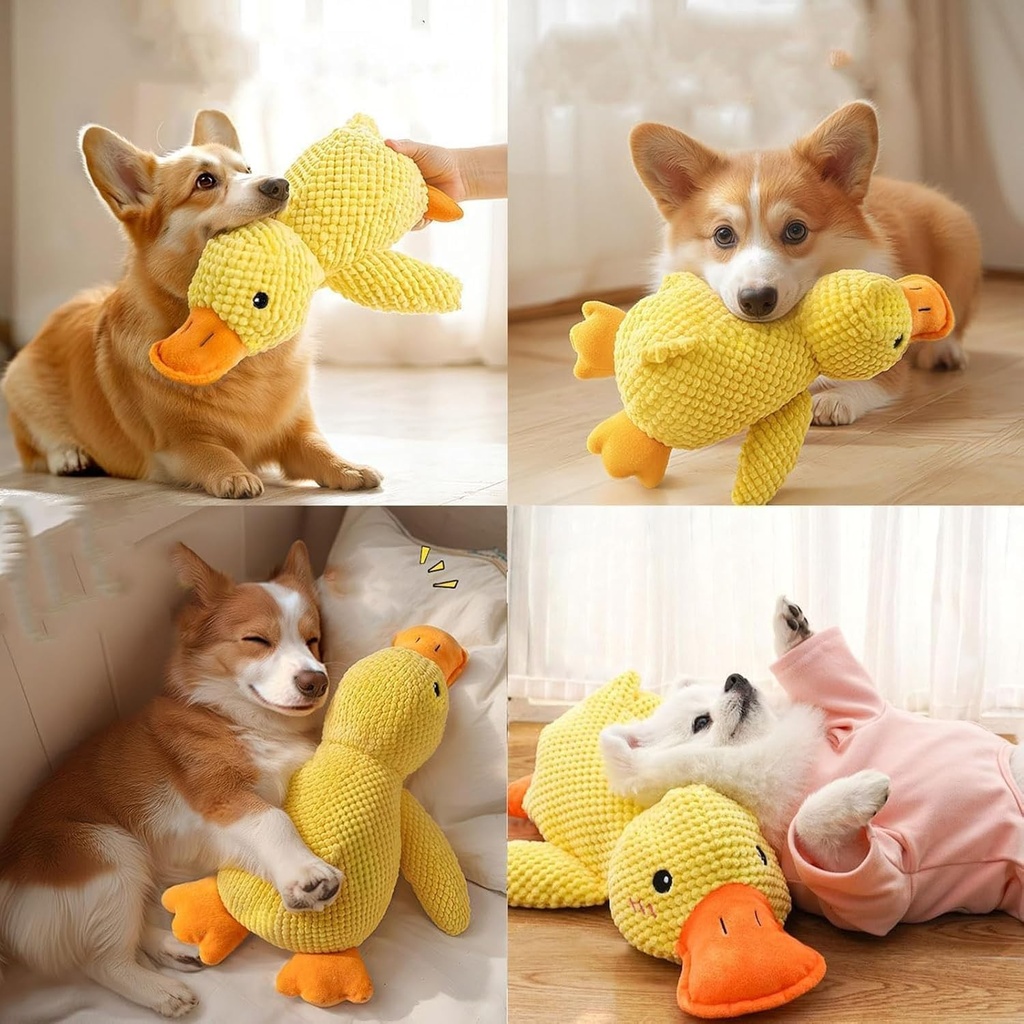 Duck Dog Toy Plush Chew Resistant Durable Dog Toy with Quack 2