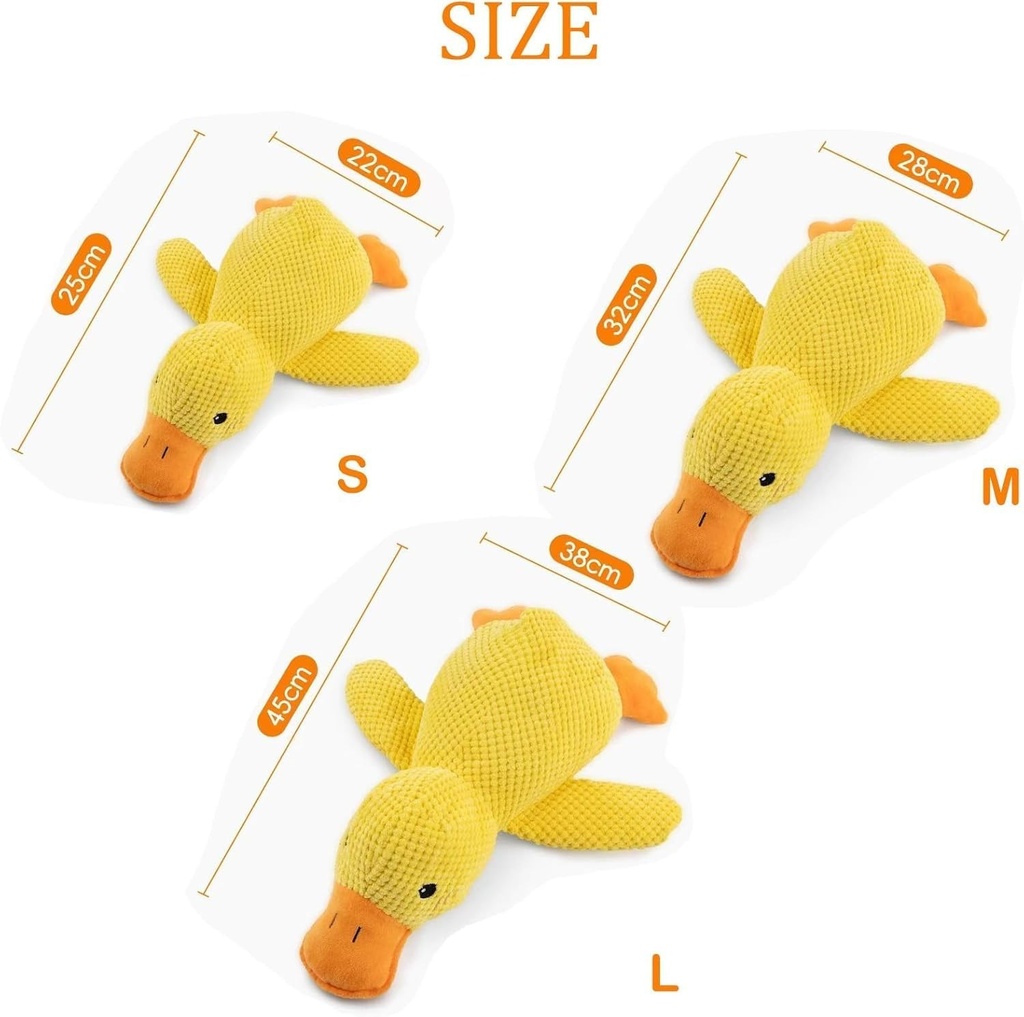 Duck Dog Toy Plush Chew Resistant Durable Dog Toy with Quack 4