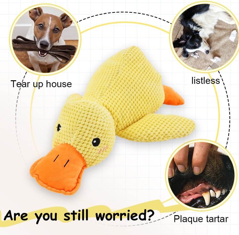 Duck Dog Toy Plush Chew Resistant Durable Dog Toy with Quack 5