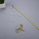 Cat Toy: Short Rod Dragonfly Teaser Wand - Interactive Cat 4