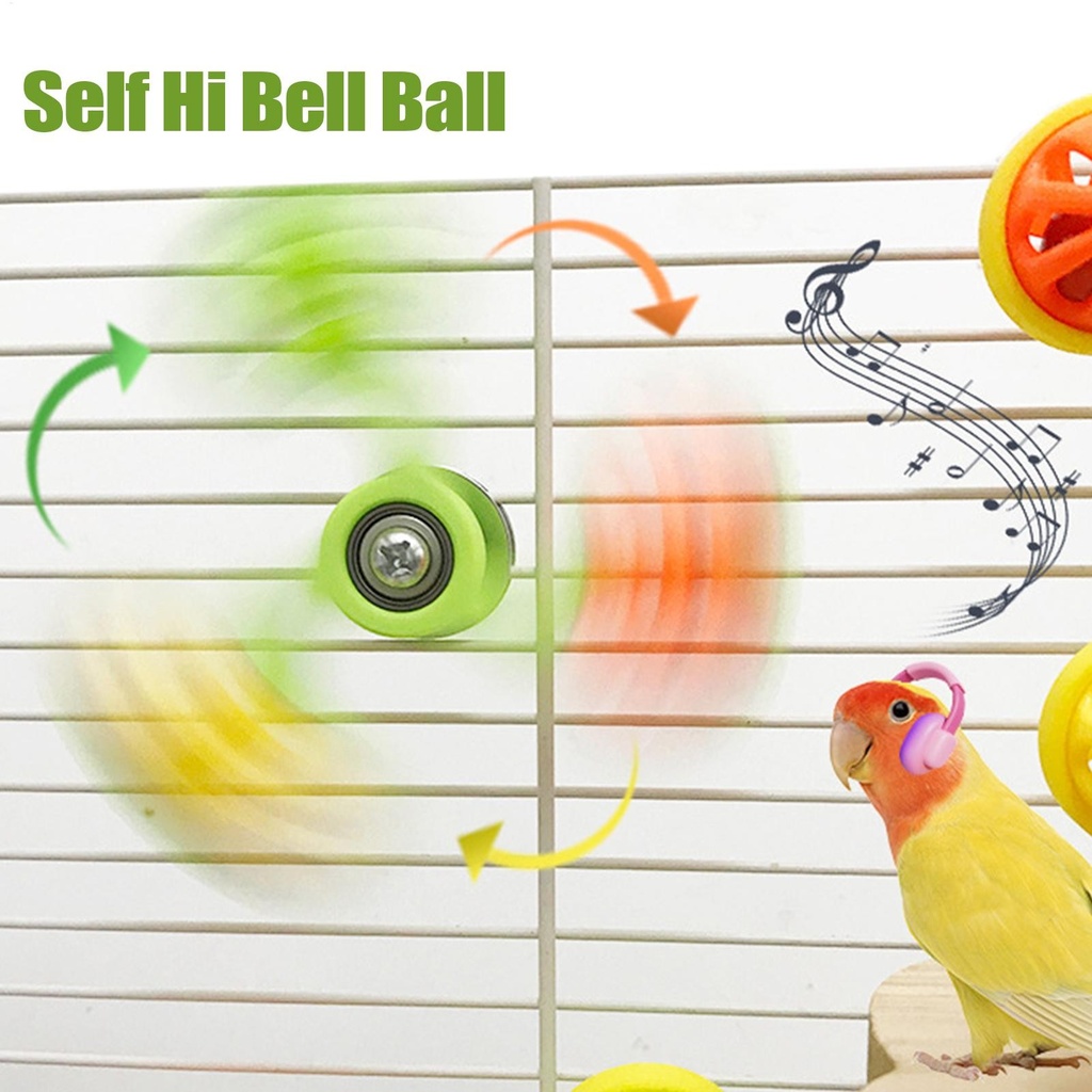 Parrot Toys Interactive Rotating Windmill Toy Bird Cage Toy 6