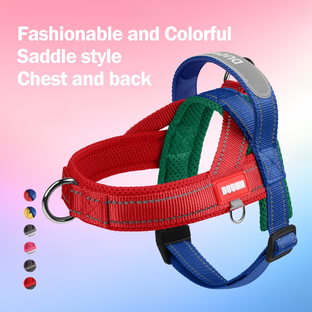 Dog Harness No Pull Saddle-Style Small Medium Dogs Walking N 3