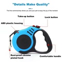 Retractable Dog Leash Outdoor Pet Leash Nylon Braided Rope 5