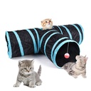 Cat Tunnel Foldable Cats Tunnel Cat Toy Breathable Drill Bar 2