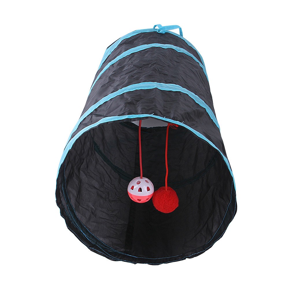 Cat Tunnel Foldable Cats Tunnel Cat Toy Breathable Drill Bar 4