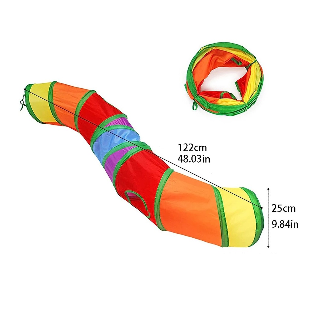 Cat Tunnel Tube Foldable Cat Toys Kitty Training Interactive 2
