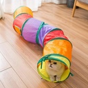 Cat Tunnel Tube Foldable Cat Toys Kitty Training Interactive 4