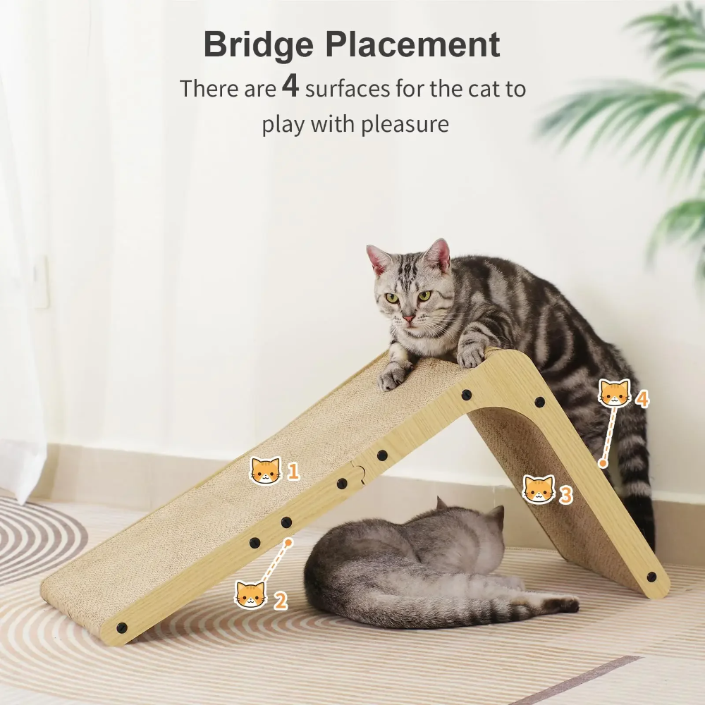 Scraper for Cats Cardboard Large/Small L-shape Wear-resistan 2