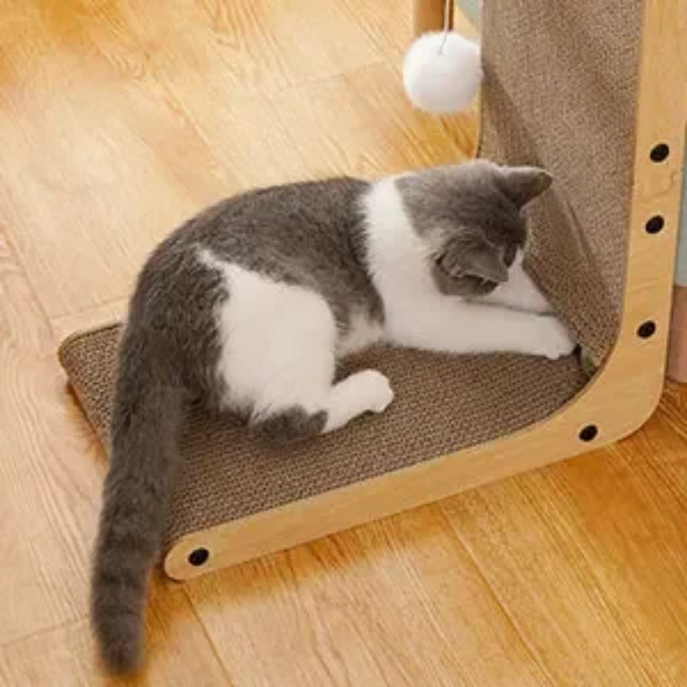 Scraper for Cats Cardboard Large/Small L-shape Wear-resistan 5