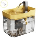 USB Cat Water Fountain with Auto Filter Transparent Anti-Dry 6