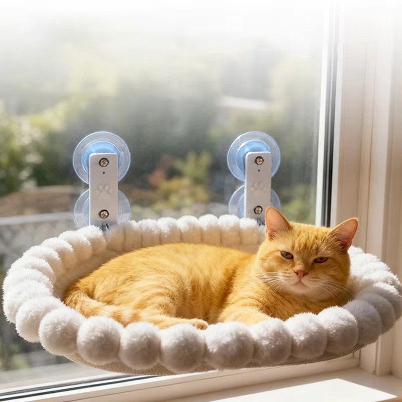 Cat Window Hammock with Strong Suction Cups – Cozy Perch 2