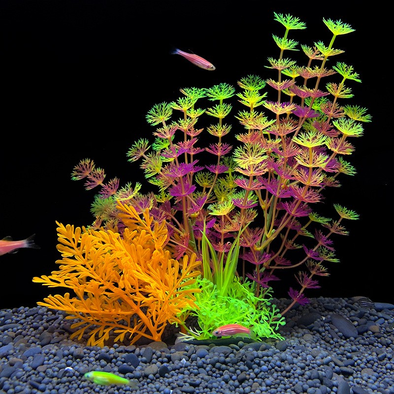 Artificial Aquarium Decor Plants Plastic Aquatic Plants Unde 5