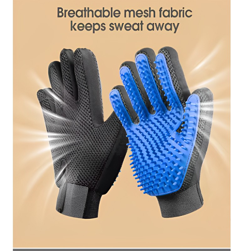 Pet Hair Glove Comb Pet Dog Cat Grooming Cleaning Glove Desh 4