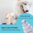 Dog Nail Grinder USB Rechargeable Electric Pet Paws Clipper  4