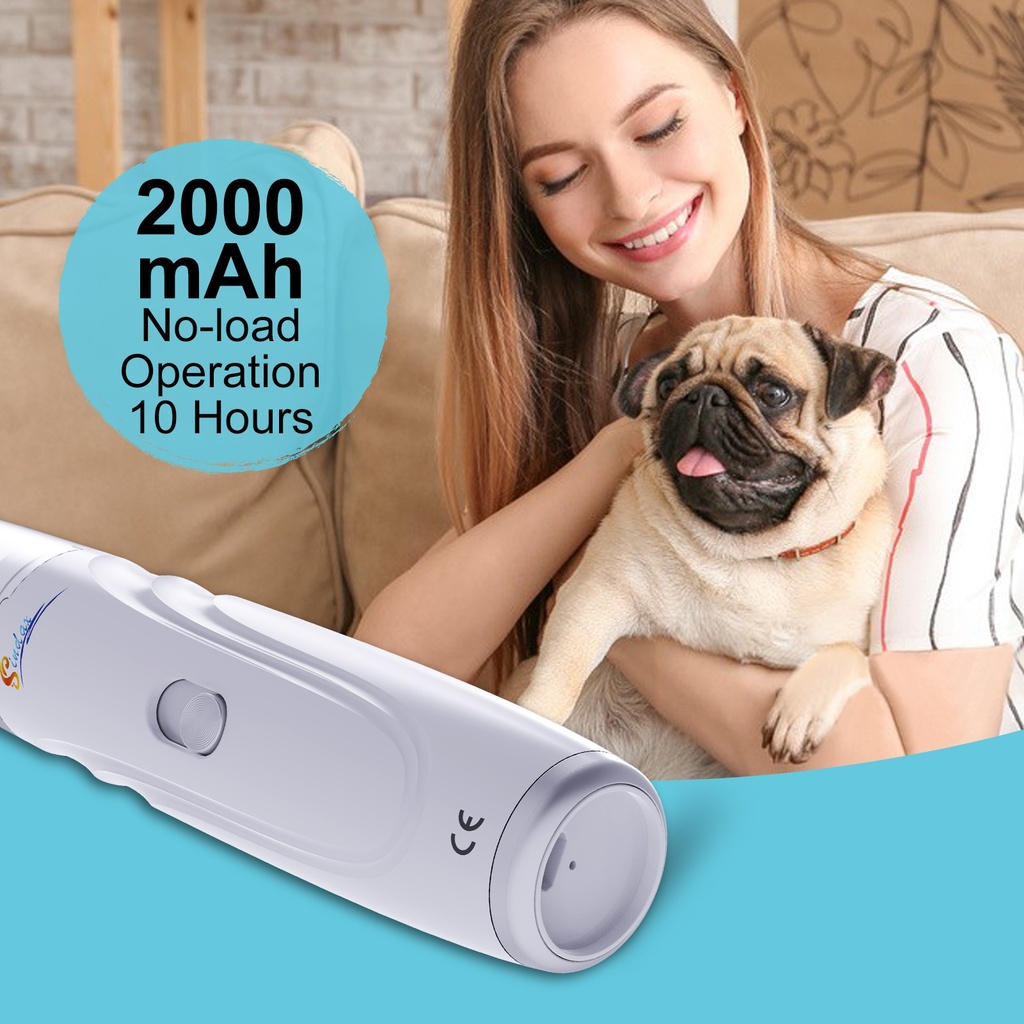Dog Nail Grinder USB Rechargeable Electric Pet Paws Clipper  5