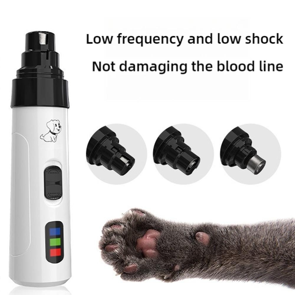 Electric Pet Nail Clippers USB Rechargeable Dog Nail Grinder 4