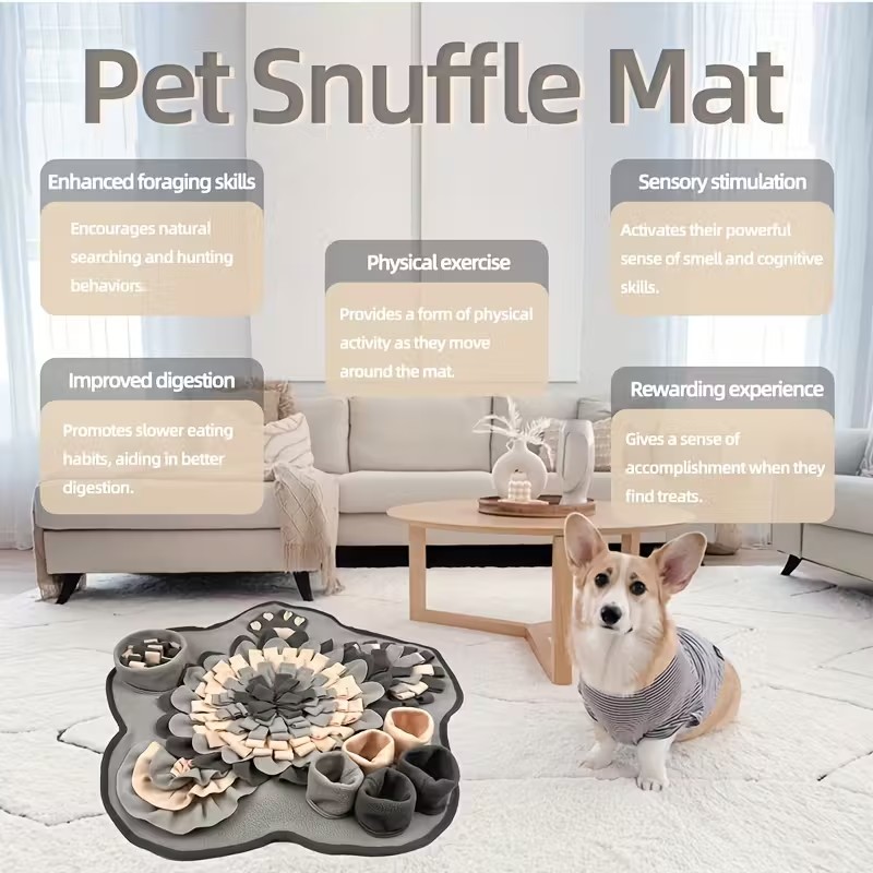 [Interactive Snuffle Mat] Durable Polyester KM-P Interactive 4