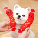 Dog Sound Plush Toy Hot Dog Chewing Toy Pet Grinding Teeth S 3