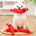 Dog Sound Plush Toy Hot Dog Chewing Toy Pet Grinding Teeth S 4