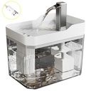 USB Cat Water Fountain with Auto Filter Transparent Anti-Dry Burning