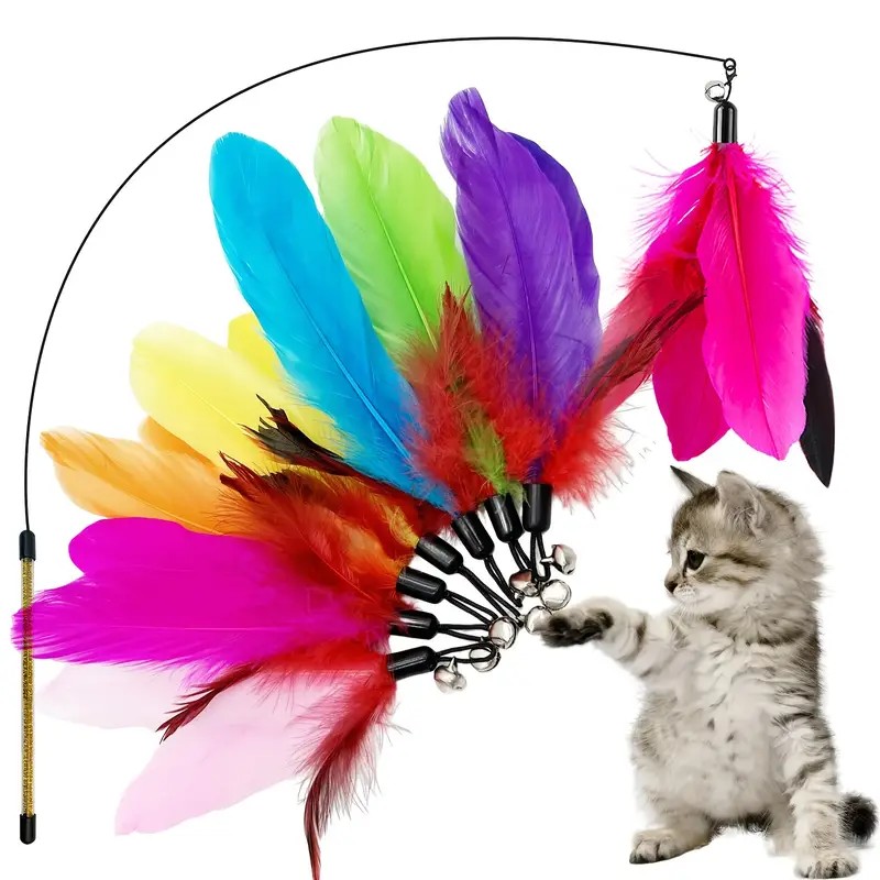 Cat Wand and Toy Feather Toy