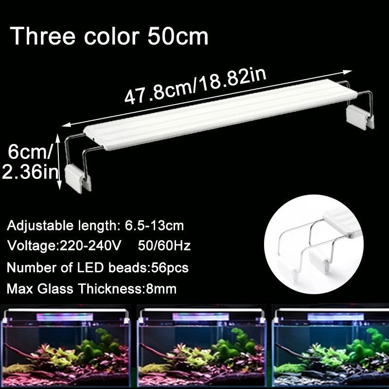 Lampe LED pour aquarium, lumière pour plantes aquatiques à spectre