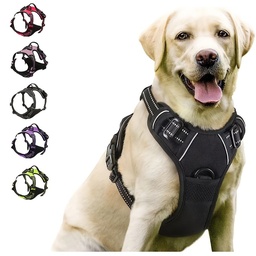 Adjustable No Pull Dog Harness Front Clip Reflective Comfortable